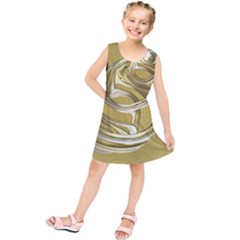 Fractal Abstract Artwork Kids  Tunic Dress