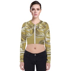 Fractal Abstract Artwork Long Sleeve Zip Up Bomber Jacket