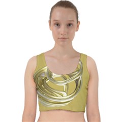 Fractal Abstract Artwork Velvet Racer Back Crop Top by HermanTelo