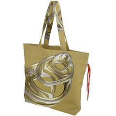 Fractal Abstract Artwork Drawstring Tote Bag