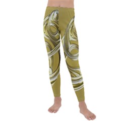 Fractal Abstract Artwork Kids  Lightweight Velour Leggings