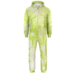 Background Green Star Hooded Jumpsuit (men) 