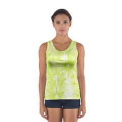 Background Green Star Sport Tank Top 