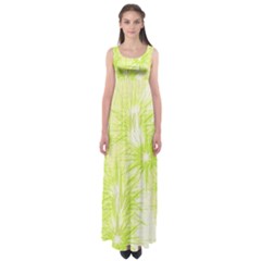 Background Green Star Empire Waist Maxi Dress