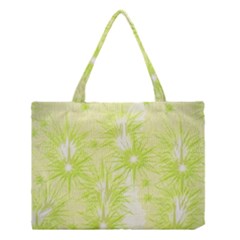 Background Green Star Medium Tote Bag by HermanTelo