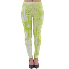 Background Green Star Lightweight Velour Leggings by HermanTelo