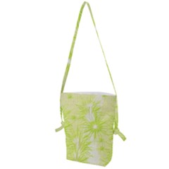 Background Green Star Folding Shoulder Bag