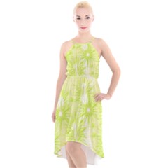 Background Green Star High-low Halter Chiffon Dress  by HermanTelo