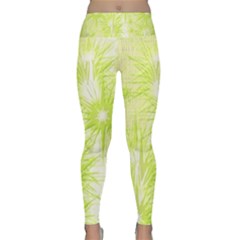 Background Green Star Lightweight Velour Classic Yoga Leggings