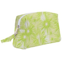 Background Green Star Wristlet Pouch Bag (large)