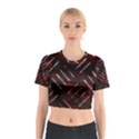 Background Red Metal Cotton Crop Top View1