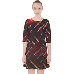 Background Red Metal Pocket Dress