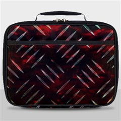 Background Red Metal Full Print Lunch Bag