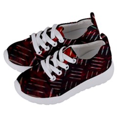 Background Red Metal Kids  Lightweight Sports Shoes by HermanTelo