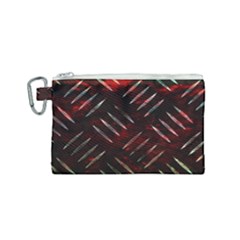 Background Red Metal Canvas Cosmetic Bag (small)