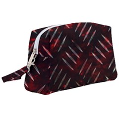 Background Red Metal Wristlet Pouch Bag (large)