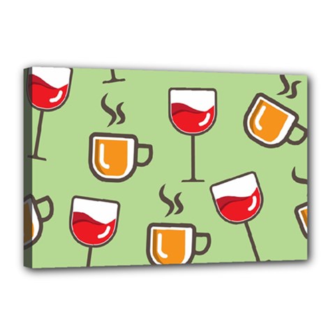 Cups And Mugs Canvas 18  X 12  (stretched)