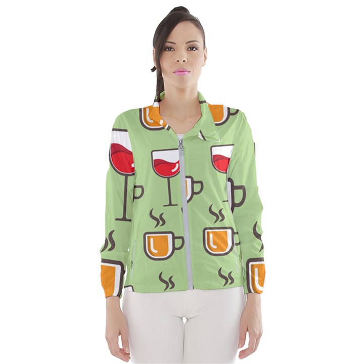 Cups And Mugs Women s Windbreaker