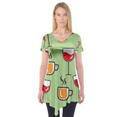 Cups And Mugs Short Sleeve Tunic 