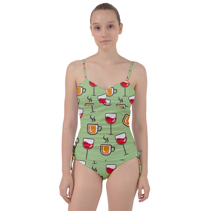 Cups And Mugs Sweetheart Tankini Set