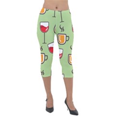 Cups And Mugs Lightweight Velour Capri Leggings 