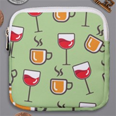 Cups And Mugs Mini Square Pouch by HermanTelo