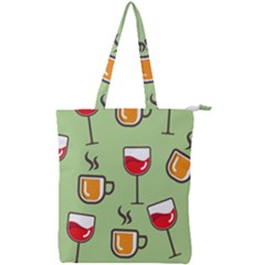 Cups And Mugs Double Zip Up Tote Bag by HermanTelo