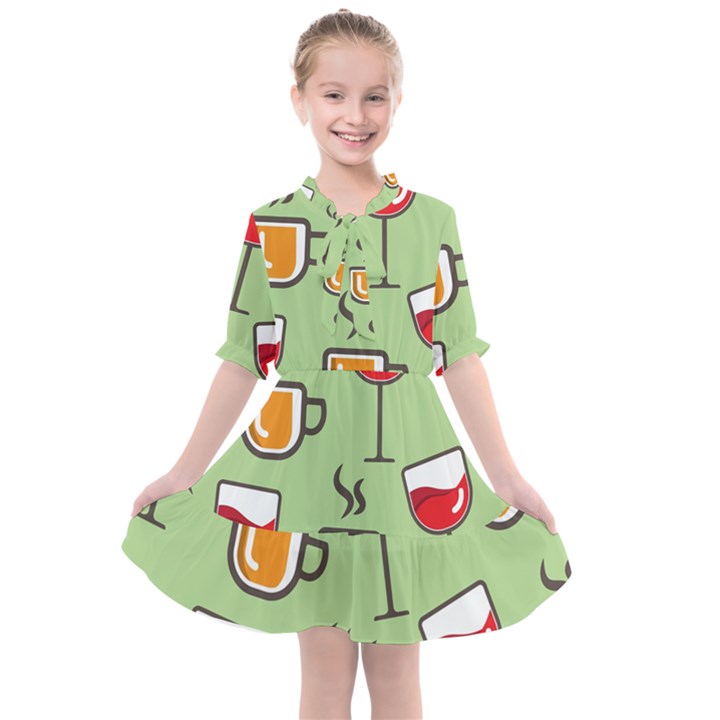 Cups And Mugs Kids  All Frills Chiffon Dress