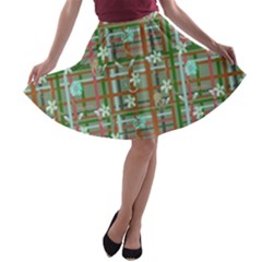 Textile Fabric A-line Skater Skirt