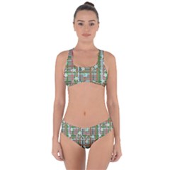 Textile Fabric Criss Cross Bikini Set