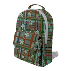 Textile Fabric Flap Pocket Backpack (large)