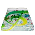 Circle Music Pattern Fitted Sheet (Queen Size) View1