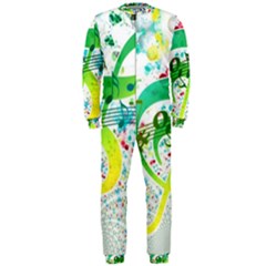 Circle Music Pattern Onepiece Jumpsuit (men) 