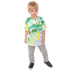 Circle Music Pattern Kids  Raglan Tee