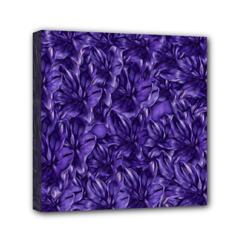 Pattern Color Ornament Mini Canvas 6  X 6  (stretched)