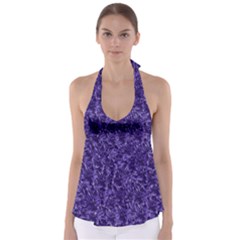 Pattern Color Ornament Babydoll Tankini Top