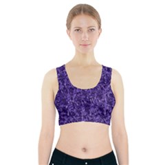 Pattern Color Ornament Sports Bra With Pocket