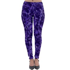 Pattern Color Ornament Lightweight Velour Leggings