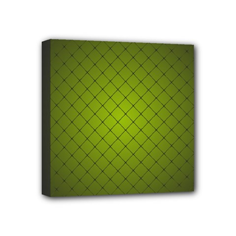 Hexagon Background Line Mini Canvas 4  X 4  (stretched) by HermanTelo