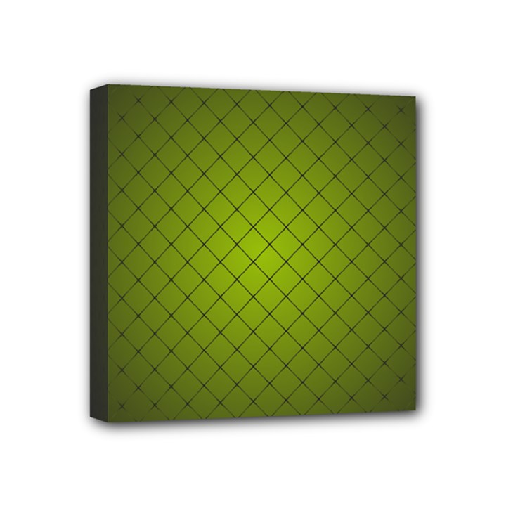 Hexagon Background Line Mini Canvas 4  x 4  (Stretched)