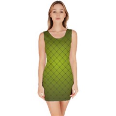 Hexagon Background Line Bodycon Dress