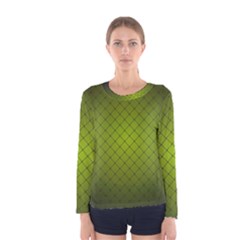 Hexagon Background Line Women s Long Sleeve Tee