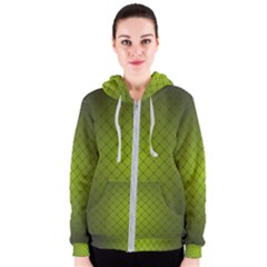 Hexagon Background Line Women s Zipper Hoodie