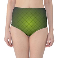 Hexagon Background Line Classic High-waist Bikini Bottoms by HermanTelo