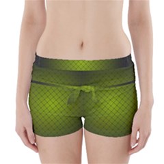 Hexagon Background Line Boyleg Bikini Wrap Bottoms