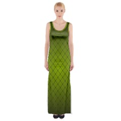 Hexagon Background Line Thigh Split Maxi Dress