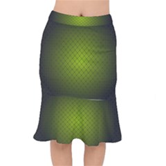 Hexagon Background Line Short Mermaid Skirt by HermanTelo