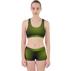 Hexagon Background Line Work It Out Gym Set