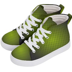 Hexagon Background Line Kids  Hi-top Skate Sneakers