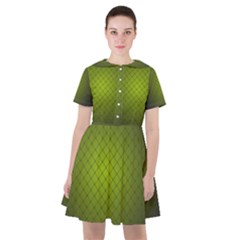 Hexagon Background Line Sailor Dress by HermanTelo